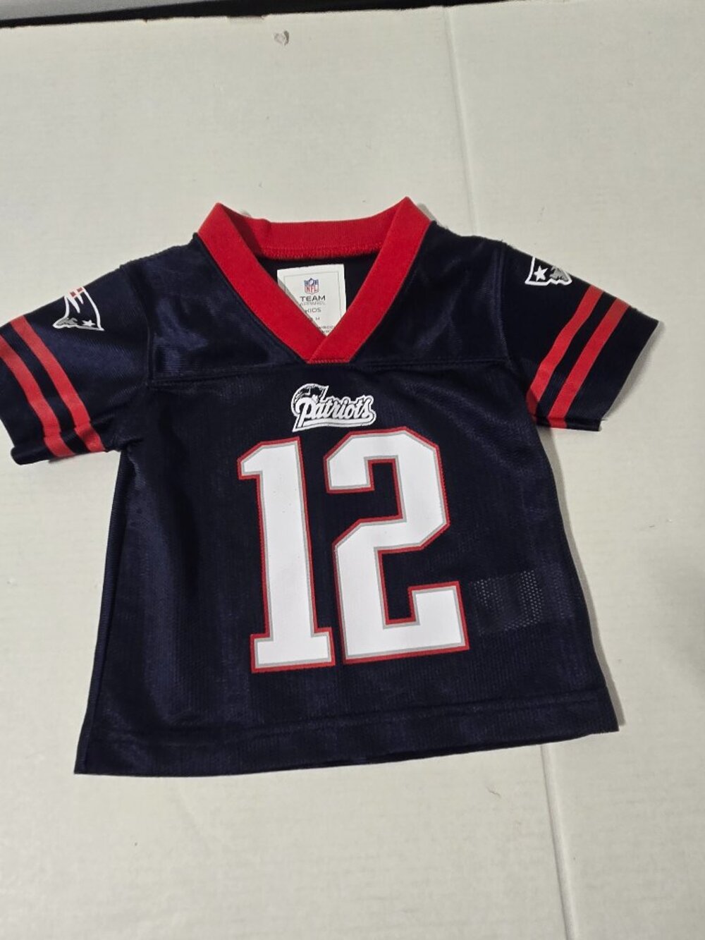 Tom Brady #12 New England Patriots NFL Team Apparel Infant Jersey | 12 Months